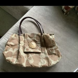 Tan large tote
